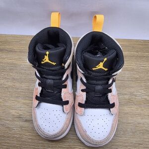 Nike Air Jordan 1 Mid SE 'Flight Club' Sneakers Shoes Boys (TD) DX4366-800 sz 8C